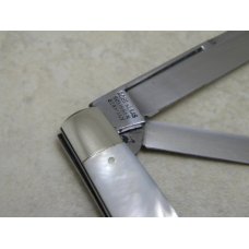 Kissing Crane Robt Klaas Germany Pearl Hand Forged Congress Knife Pre 1970's Kissing Crane Robt Klaas Germany Pearl Hand Forged Congress Knife Pre 1970's