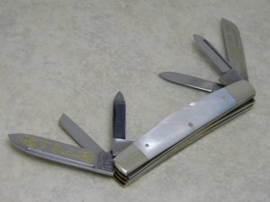 Fight'n Rooster Germany 1981 Kentucky Cutlery Association Pearl 6 Blade Congress Knife 1 of 600