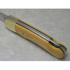 Puma Germany Stainless 715 Yellow Micarta 4 Star Lockback Knife c.1981 Puma Germany Stainless 715 Yellow Micarta 4 Star Lockback Knife c.1981