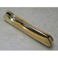 Puma Germany Stainless 715 Yellow Micarta 4 Star Lockback Knife c.1981 Puma Germany Stainless 715 Yellow Micarta 4 Star Lockback Knife c.1981