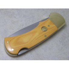 Puma Germany Stainless 715 Yellow Micarta 4 Star Lockback Knife c.1981 Puma Germany Stainless 715 Yellow Micarta 4 Star Lockback Knife c.1981