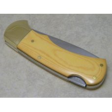 Puma Germany Stainless 715 Yellow Micarta 4 Star Lockback Knife c.1981 Puma Germany Stainless 715 Yellow Micarta 4 Star Lockback Knife c.1981