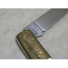 Kershaw KAI Japan Model 5300 Pearl Tiny Lockback Knife with Engraved Bolsters