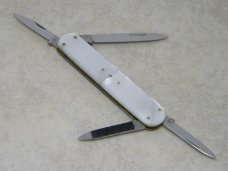 Vintage Unbranded Made in Germany Rostrfei Genuine Mother of Pearl Lobster Knife