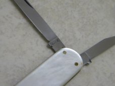 Vintage Unbranded Made in Germany Rostrfei Genuine Mother of Pearl Lobster Knife
