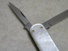 Vintage Unbranded Made in Germany Rostrfei Genuine Mother of Pearl Lobster Knife