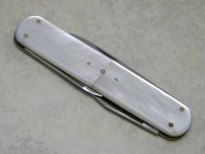Vintage Unbranded Made in Germany Rostrfei Genuine Mother of Pearl Lobster Knife