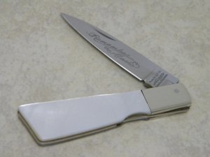 Parker Cut Co. Japan Pearl "Remember the Alamo" Lockback Knife