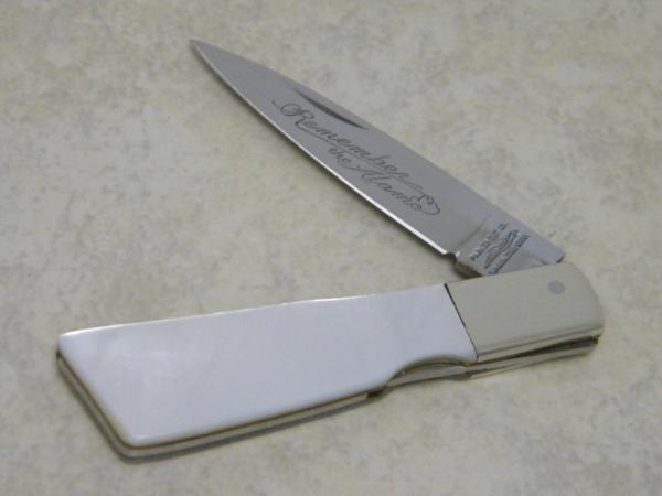 Parker Cut Co. Japan Pearl "Remember the Alamo" Lockback Knife Parker Cut Co. Japan Pearl "Remember the Alamo" Lockback Knife