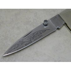 Parker Cut. Co. Japan Pearl & Abalone Eagle Brand Cutlery Lockback Knife with Thumb Stud Parker Cut. Co. Japan Pearl & Abalone Eagle Brand Cutlery Lockback Knife with Thumb Stud