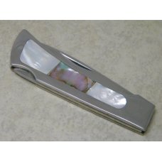 Parker Cut. Co. Japan Metal with Pearl & Abalone Inlay Eagle Brand Cutlery Lockback Knife Parker Cut. Co. Japan Metal with Pearl & Abalone Inlay Eagle Brand Cutlery Lockback Knife