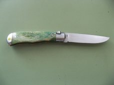 SCHATT & MORGAN #3 EXPRESS AUTO GREEN CAMEL BONE DROP POINT #3