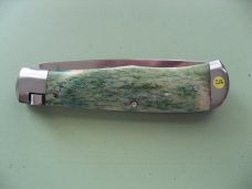 SCHATT & MORGAN #3 EXPRESS AUTO GREEN CAMEL BONE DROP POINT #3