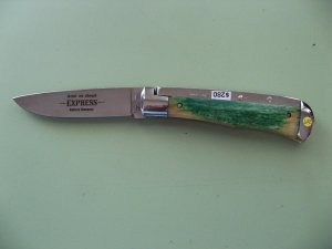 SCHATT & MORGAN #3 EXPRESS AUTO GREEN CAMEL BONE DROP POINT #4