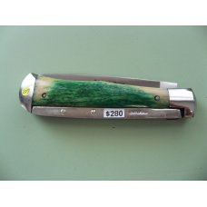 SCHATT & MORGAN #3 EXPRESS AUTO GREEN CAMEL BONE DROP POINT #4 SCHATT & MORGAN #3 EXPRESS AUTO GREEN CAMEL BONE DROP POINT #4