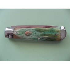 SCHATT & MORGAN #3 EXPRESS AUTO GREEN CAMEL BONE DROP POINT #4 SCHATT & MORGAN #3 EXPRESS AUTO GREEN CAMEL BONE DROP POINT #4