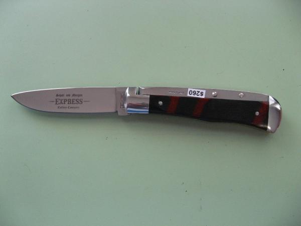 SCHATT & MORGAN #3 EXPRESS AUTO RED VEIN MIRCARTA DROP POINT SCHATT & MORGAN #3 EXPRESS AUTO RED VEIN MIRCARTA DROP POINT