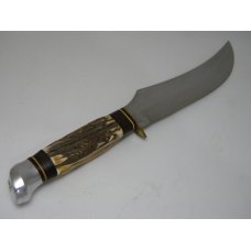 Olsen Knife Co. Solingen Germany Stag 4700 8" BUF Large Fixed Blade Sheath Knife in Box Olsen Knife Co. Solingen Germany Stag 4700 8" BUF Large Fixed Blade Sheath Knife in Box