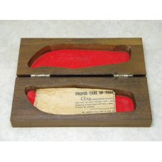 Case XX USA 1965-69 Wood P172 Buffalo Clasp Knife in Box