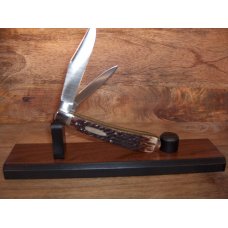 CAMILLUS USA - 1998 NKCA CLUB KNIFE - BROWN BONE HANDLES - MIRROR POLISHED BLADES - SERIAL #584 CAMILLUS USA - 1998 NKCA CLUB KNIFE - BROWN BONE HANDLES - MIRROR POLISHED BLADES - SERIAL #584