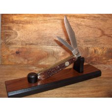 CAMILLUS USA - 1998 NKCA CLUB KNIFE - BROWN BONE HANDLES - MIRROR POLISHED BLADES - SERIAL #584 CAMILLUS USA - 1998 NKCA CLUB KNIFE - BROWN BONE HANDLES - MIRROR POLISHED BLADES - SERIAL #584