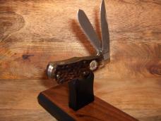 CAMILLUS USA - REMINGTON SALUTES NKCA 1972-1997 - BROWN BONE HANDLES - SATIN FINISH BLADES - #567 CAMILLUS USA - REMINGTON SALUTES NKCA 1972-1997 - BROWN BONE HANDLES - SATIN FINISH BLADES - #567