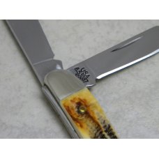 Case XX USA 2004 Genuine Burnt Bone Stag 6.53087 SS Stockman Knife in Tin Box Case XX USA 2004 Genuine Burnt Bone Stag 6.53087 SS Stockman Knife in Tin Box