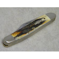 Case XX USA 2004 Genuine Burnt Bone Stag 6.53087 SS Stockman Knife in Tin Box Case XX USA 2004 Genuine Burnt Bone Stag 6.53087 SS Stockman Knife in Tin Box