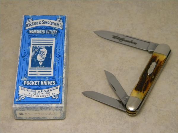 Case Classic W.R. Case & Sons Bradford PA USA 1991 Genuine Stag 53091 Large Whittler Knife in Box Case Classic W.R. Case & Sons Bradford PA USA 1991 Genuine Stag 53091 Large Whittler Knife in Box