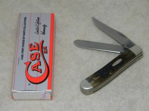 Case XX USA Bradford PA USA 1992 Bone 6207 SP SSP Mini Trapper Knife in Box