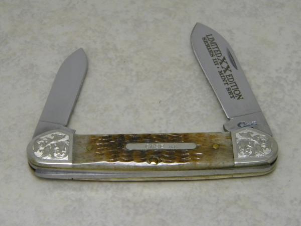 Case XX USA Limited Edition 62131 Bone Canoe Knife 1997 Case XX USA Limited Edition 62131 Bone Canoe Knife 1997