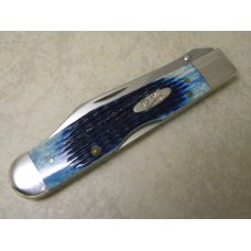 Case XX USA 2002 Caribbean Blue Bone 6111 1/2 L SS Cheetah Knife Case XX USA 2002 Caribbean Blue Bone 6111 1/2 L SS Cheetah Knife