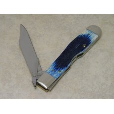 Case XX USA 2002 Caribbean Blue Bone 6111 1/2 L SS Cheetah Knife Case XX USA 2002 Caribbean Blue Bone 6111 1/2 L SS Cheetah Knife