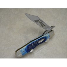 Case XX USA 2002 Caribbean Blue Bone 6111 1/2 L SS Cheetah Knife Case XX USA 2002 Caribbean Blue Bone 6111 1/2 L SS Cheetah Knife