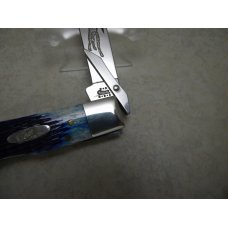 Case XX USA 2002 Caribbean Blue Bone 6111 1/2 L SS Cheetah Knife Case XX USA 2002 Caribbean Blue Bone 6111 1/2 L SS Cheetah Knife