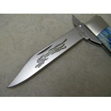 Case XX USA 2002 Caribbean Blue Bone 6111 1/2 L SS Cheetah Knife Case XX USA 2002 Caribbean Blue Bone 6111 1/2 L SS Cheetah Knife
