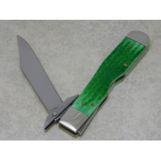Case XX USA 2003 John Deere Green Bone 6111 1/2 L SS Cheetah Knife Case XX USA 2003 John Deere Green Bone 6111 1/2 L SS Cheetah Knife