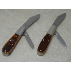 Custom Tony Bose & Reese Bose Wilfred Works IN Bone Father and Son Barlow Knife Set