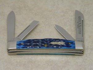 Case XX USA 2006 Caribbean Blue Bone 64052 SS Limited Edition 1 of 3000 Congress Knife