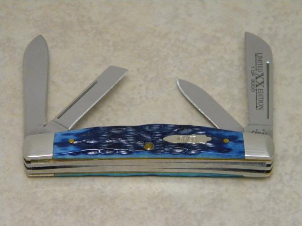 Case XX USA 2006 Caribbean Blue Bone 64052 SS Limited Edition 1 of 3000 Congress Knife Case XX USA 2006 Caribbean Blue Bone 64052 SS Limited Edition 1 of 3000 Congress Knife