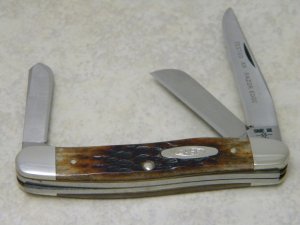 Case XX SS USA 8 Dot (1982) Bone 6318 HP SSP Tested XX Razor Edge Stockman Knife
