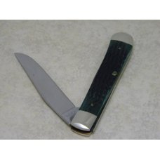 Case XX USA 8 Dot (1982) Green Bone G6154 Carbon Steel 1 Blade Trapper Knife Case XX USA 8 Dot (1982) Green Bone G6154 Carbon Steel 1 Blade Trapper Knife