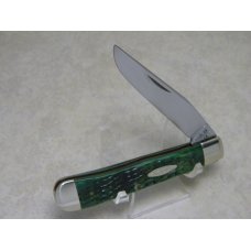 Case XX USA 8 Dot (1982) Green Bone G6154 Carbon Steel 1 Blade Trapper Knife Case XX USA 8 Dot (1982) Green Bone G6154 Carbon Steel 1 Blade Trapper Knife