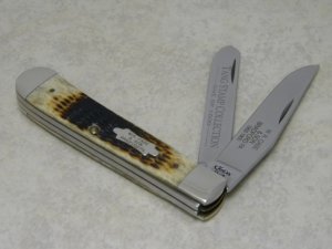 Case XX USA 1998 Bone 6254 SS W.R. Case & Son Bradford PA Tang Stamp Collection Trapper Knife