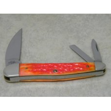 Case XX USA 2002 Pink & Orange Bone 6355WH SS Wharncliffe Seahorse Whittler Knife Case XX USA 2002 Pink & Orange Bone 6355WH SS Wharncliffe Seahorse Whittler Knife