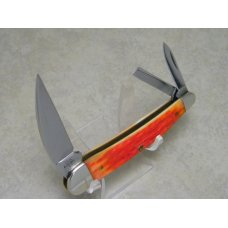Case XX USA 2002 Pink & Orange Bone 6355WH SS Wharncliffe Seahorse Whittler Knife Case XX USA 2002 Pink & Orange Bone 6355WH SS Wharncliffe Seahorse Whittler Knife