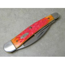 Case XX USA 2002 Pink & Orange Bone 6355WH SS Wharncliffe Seahorse Whittler Knife Case XX USA 2002 Pink & Orange Bone 6355WH SS Wharncliffe Seahorse Whittler Knife