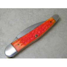 Case XX USA 2002 Pink & Orange Bone 6355WH SS Wharncliffe Seahorse Whittler Knife Case XX USA 2002 Pink & Orange Bone 6355WH SS Wharncliffe Seahorse Whittler Knife