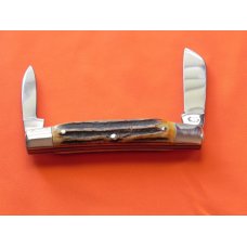Vintage J A Henckels 2 Blade Half Congress with Premium Stag Handles - Excellent NOS Henckels! Vintage J A Henckels 2 Blade Half Congress with Premium Stag Handles - Excellent NOS Henckels!