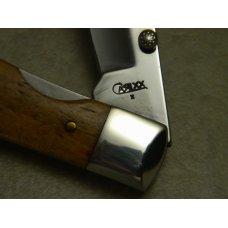 Case XX USA Bone 6154L Chestnut Bone Trapper Linerlock Knife With Horseshoe Inlay Case XX USA Bone 6154L Chestnut Bone Trapper Linerlock Knife With Horseshoe Inlay